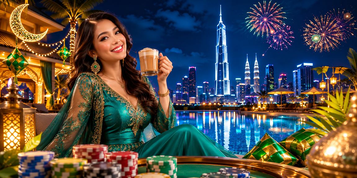 Players gambling in Kuala Lumpur during Hari Raya